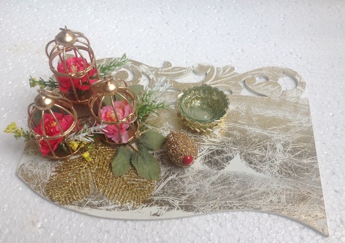 Pooja Thali - Factory Made, Modern Design | Designer Rakhi Platers, Decorative Indoor Puja Thali for Prayer Celebrations