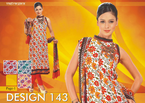 Ethnic Unstitched Printed Punjabi Suits