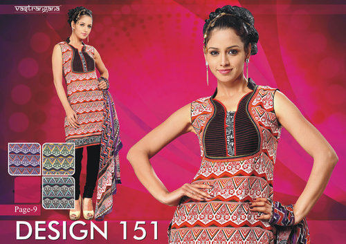 Crepe Embroidery Suit Dupatta Unstitched