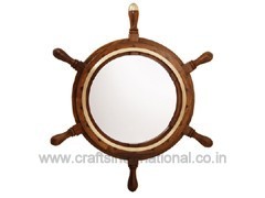 Ship Wheel Mirror