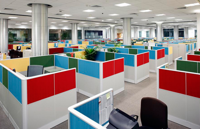 Work Station with Partition