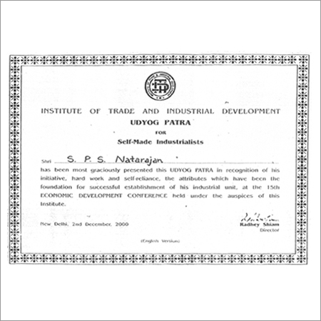 Certificate