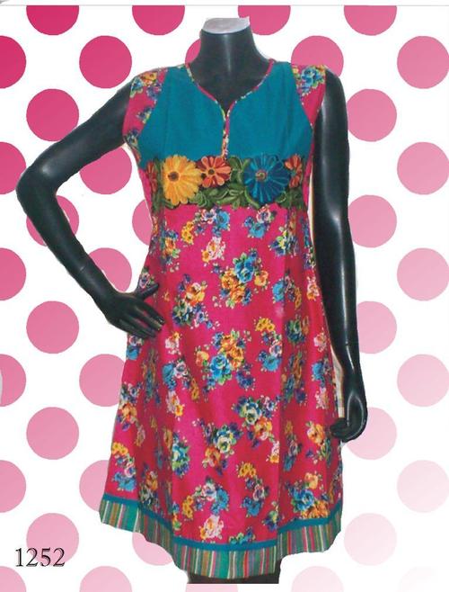 Traditional cotton print kurties supplier