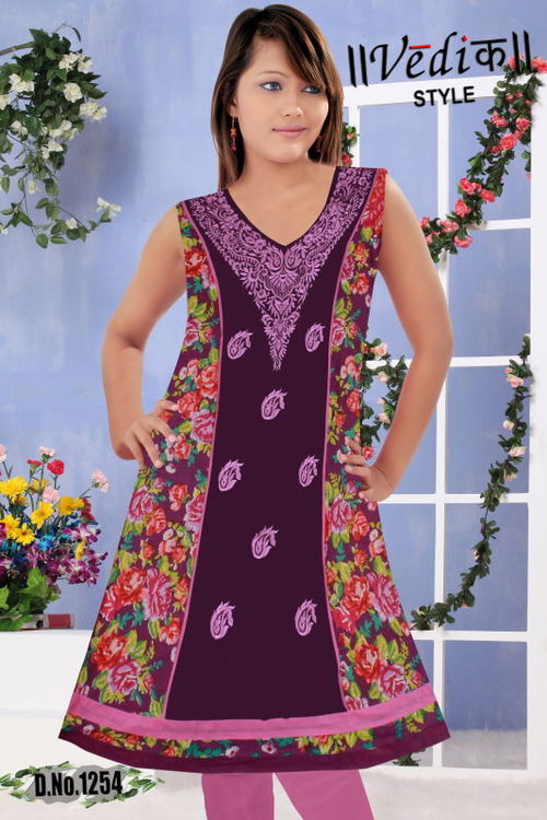 Traditional cotton printed kurtis supplier india