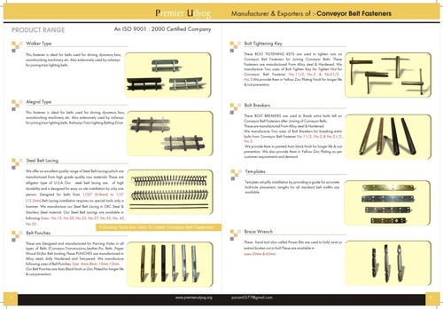 Conveyor Belt Fasteners
