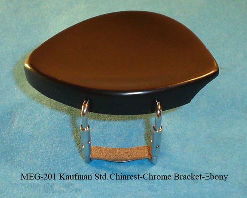 Chinrest Chrome Bracket Ebony