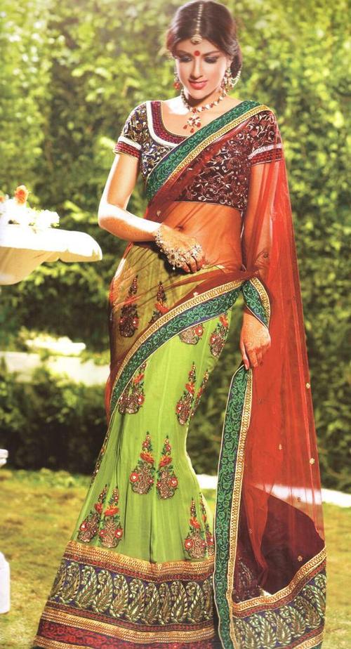 Embroidered Bridal Saree