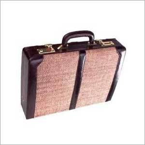 Jute Leather Office Bag