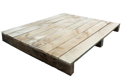 Cream Single Sided Wooden Pallet