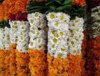 Garlands - Flower Material, 2-4cm Diameter, Orange | Floral Decor, Fragrant, Celebration, Event Enhancements