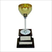Gold Plated Sports Cup - Metal And Wood, 10-20 Inches, Gold Color | Award Trophy, Elegant Design, Durable
