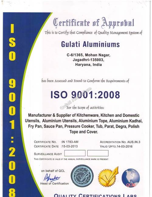 ISO Certificate