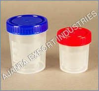 Sample Container, Pp/hdpe - 150ml Clear Polypropylene, Frosted Portion For Easy Writing, Polyethylene Leak Proof Screw Cap, Non-sterile Design