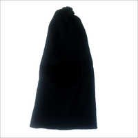 Woolen Monkey Cap - Wool, One Size, Black | Elegant Beanie, Pull On Style, Solid Pattern, Hand Wash Care