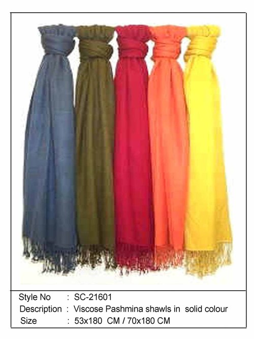 Multicolor Viscose Shawls