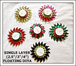Single Layer Floating Diya