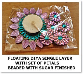 Floating Diya Single Layer with Set of Petals