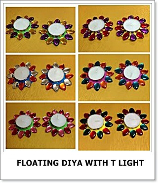 Floating Diya with Light