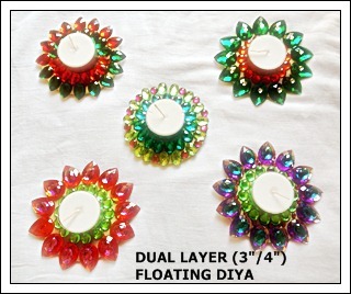 Dual Layer Floating Diya