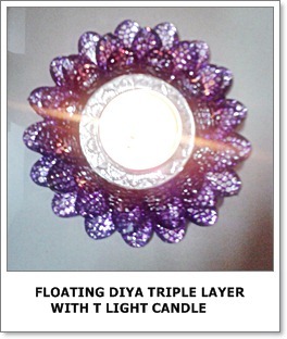 Triple Layer Floating Diya