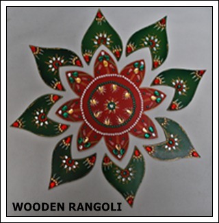 Wooden Floor Rangoli