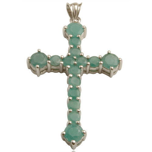 emerald crucifex silver wholesale price from valentine, religious silver pendant, cross penda