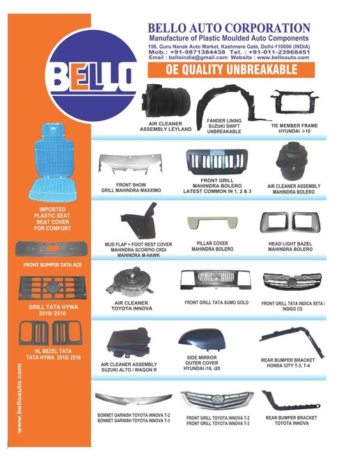 OE QUALITY UNBREAKABLE - Plastic, Various Dimensions, Various Finishes | Durable Parts, Unbreakable Design, Precise Fit, Easy Installation