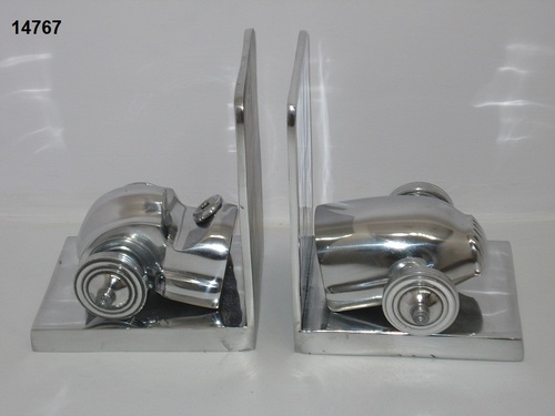 Aluminium Bookend Car - 150x100x75 mm Silver, Polished Finish, Stylish Durable Support