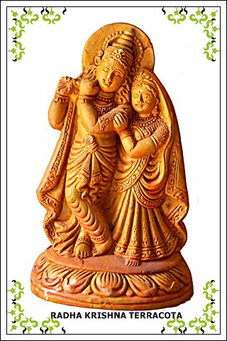 Radha Krishna Terracota