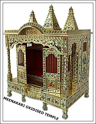 Brass Minakari Temple