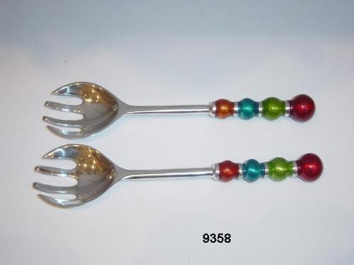 Multi Colour Salad Server Set