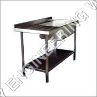 Silver Spotting Table With Sink