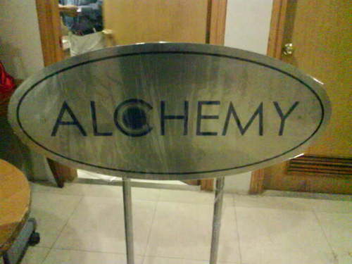 stainless steel name plate stand
