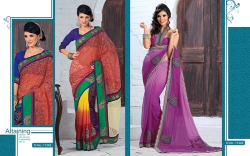 embroidered sarees collection