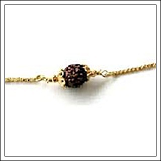 Rudraksh Rakhi With Chain