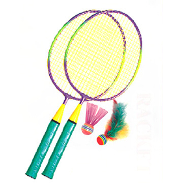 Badminton Rackets and Cocks