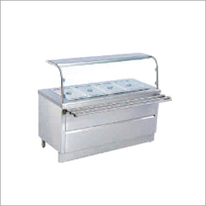 Hot Food Bain Marie With Sneeze Guard