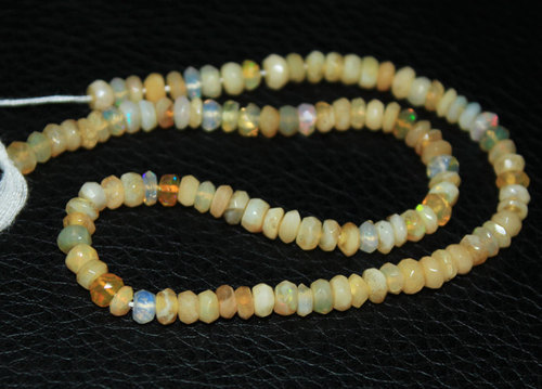 Ethiopian Opal Faceted Roundel