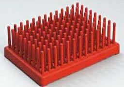 Red Tube Test Peg Rack