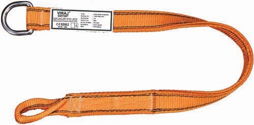 EXTETION ATTACHMENT ES-8003 - Polyester 1.5m Orange, 5000kg Breaking Strength, Lightweight Rings