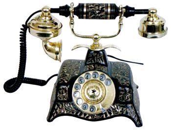 Solid Brass Telephone (Black finish)