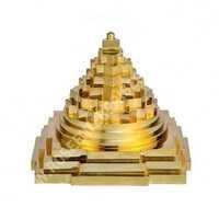 Brass Vastu Meru Shri Yantra Gold Plated