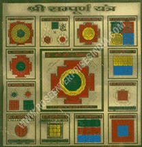 Shri Sampurna Brass Yantra Plate
