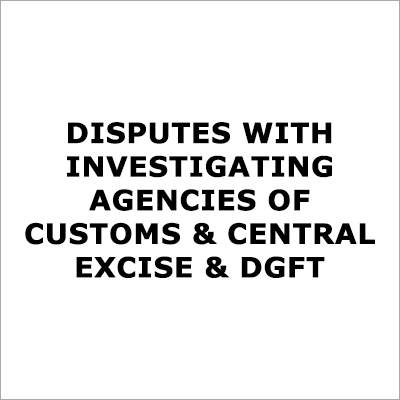 Disputes With Investigating Agencies