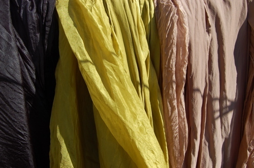 Organic cotton dyed fabrics