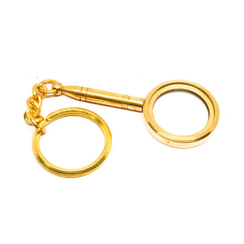 Brass Magnifier Key Chain