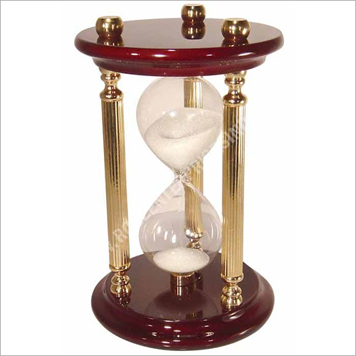 Wood and Brass Sand Timer
