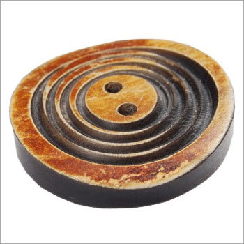 Horn Buttons - 25mm Round Brown, 5mm Thick | Durable, Elegant, Handcrafted Design