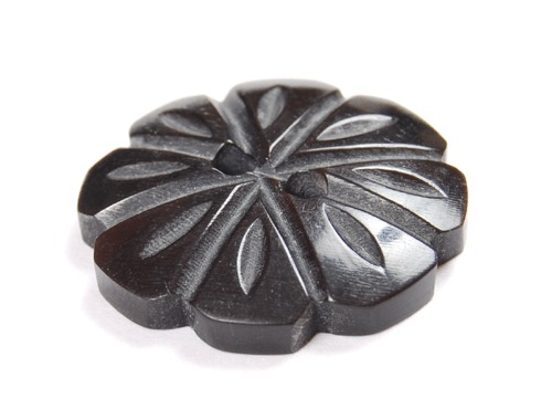 Horn Buttons - Bakelite 25mm Black, Polished Finish | Elegant Design, Durable, Versatile Style