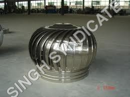 Industrial Turbo Ventilator - Stainless Steel & FRP Material | High Strength, Corrosion Resistance, Easy Installation, Accurate Dimensions, Removes Heat, Smoke & Dust